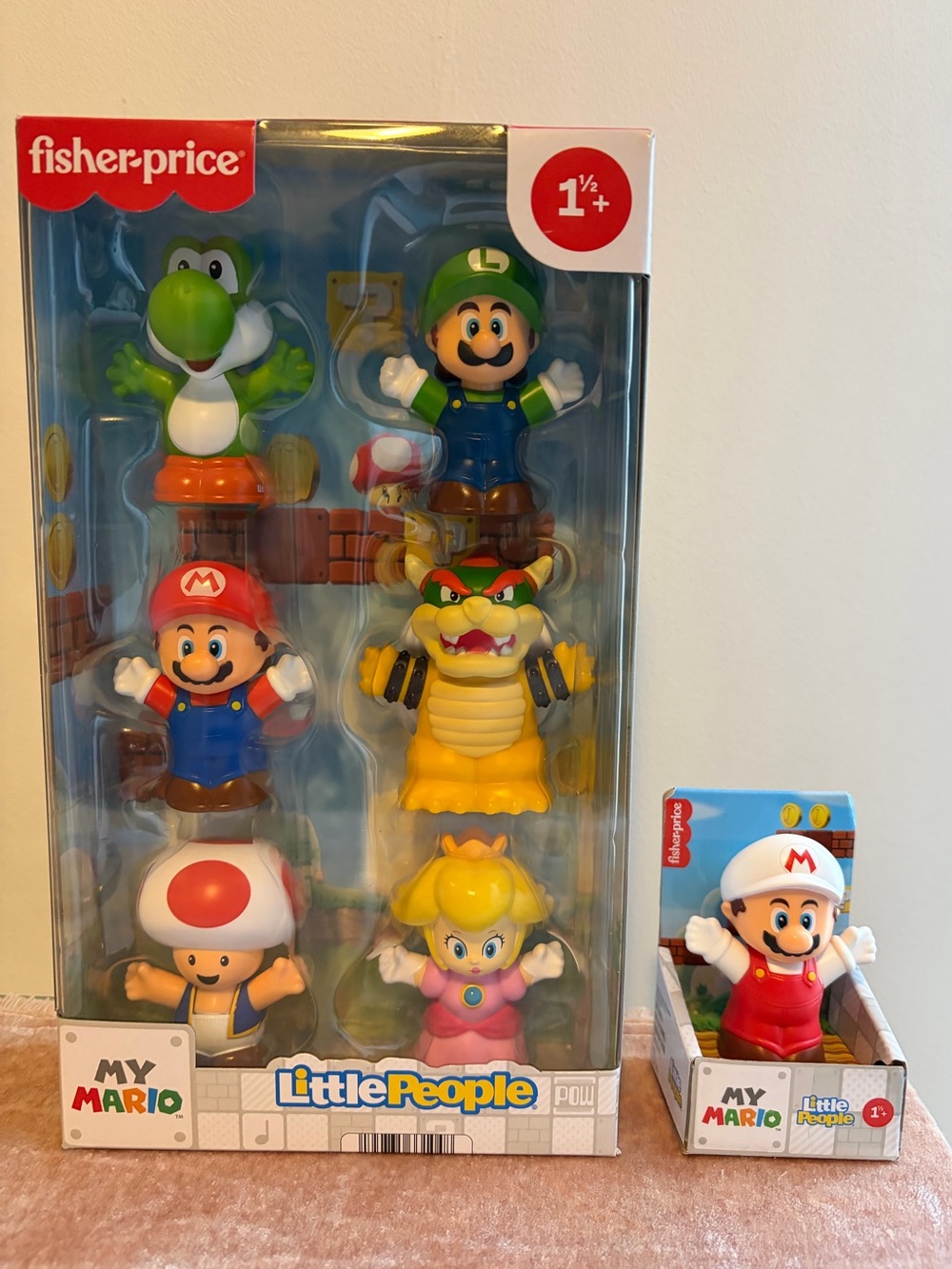 NIB Fisher-Price Little People My Mario Character Pack - Plus Fire Mario
